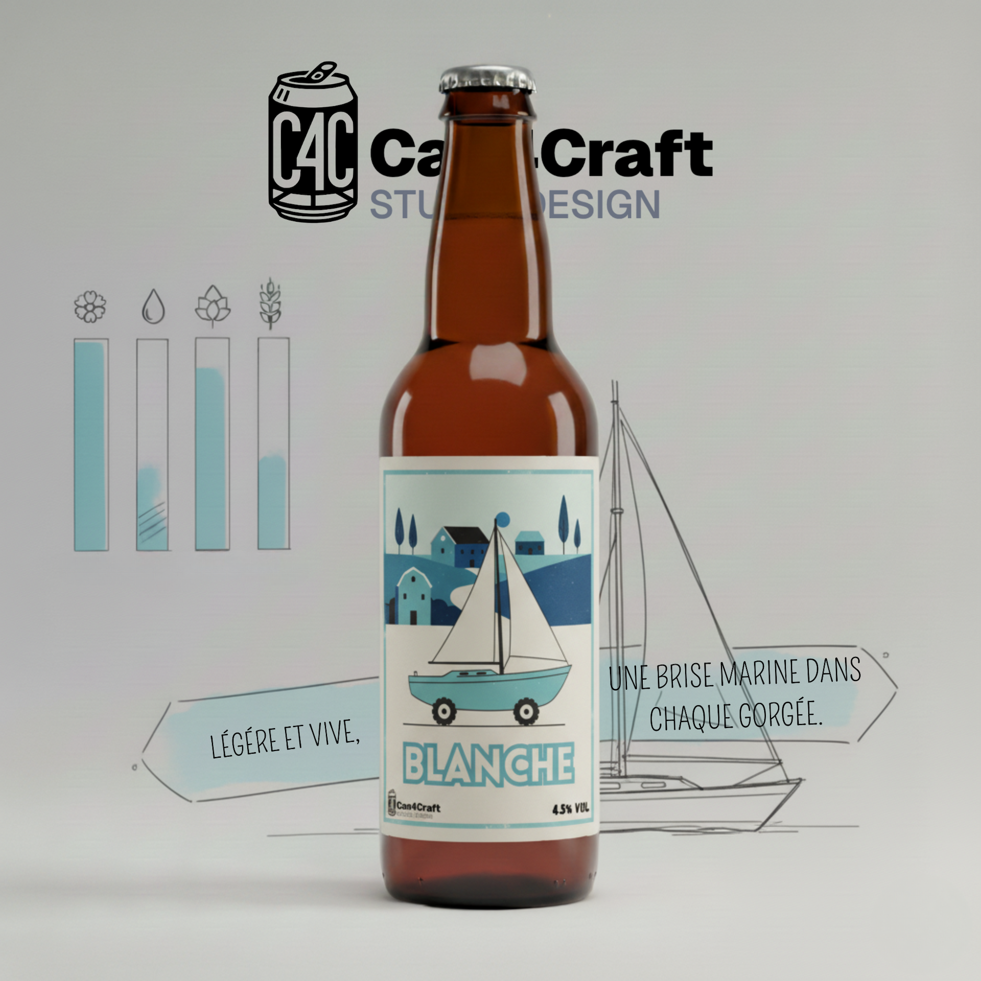 La Blanche - Advertising Poster