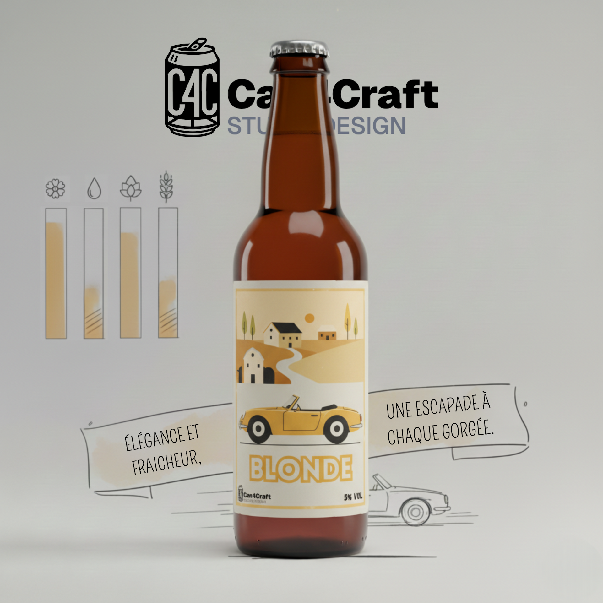 La Blonde - Advertising Poster